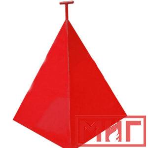 Фото 5 - Пожарная пирамида для пожарного гидранта 500x500x600 (Трехгранная).